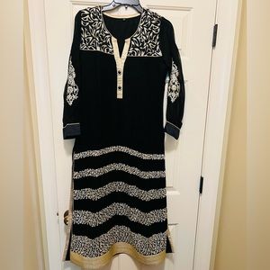 Black Indian/Pakistani Formal Kurta